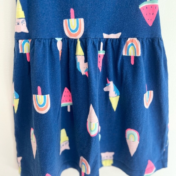 ⚡️4/$20⚡️Carter's Kids Navy Unicorn and Ice Cream Dress | Girls 3T - Picture 2 of 9